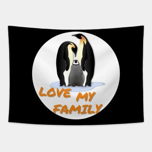 Penguin Family Tapestry