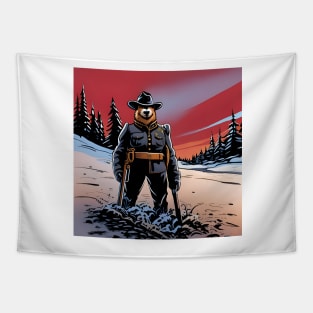 Teddy Canadian Mountie Tapestry