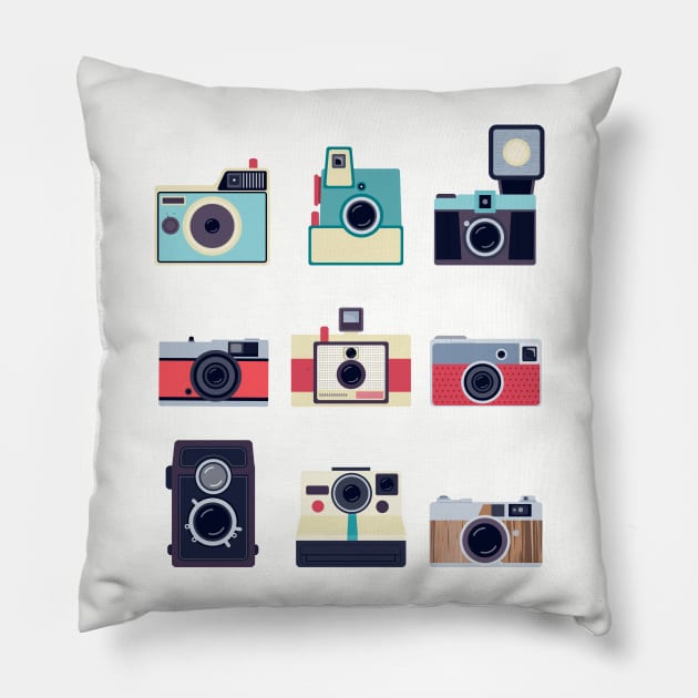 Vintage Camera Pillow by equilebro