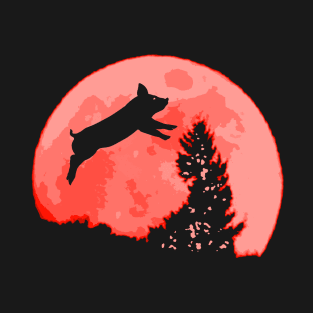 Pig in The Moon T-Shirt