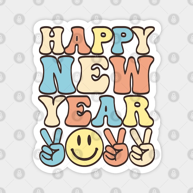 Happy new year 2022 Magnet by RetroDesign