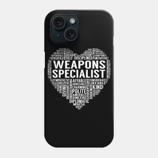 Weapons Specialist Heart Phone Case