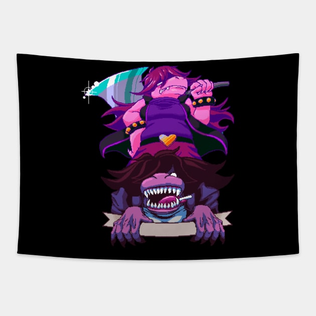 Susie - Deltarune Tapestry by maverickmichi