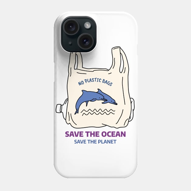 no plastic bags Phone Case by FUNNY LIFE