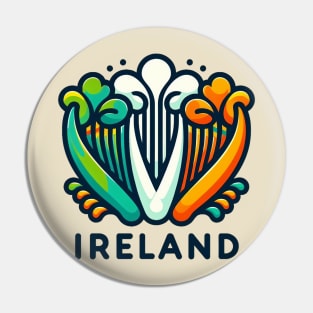 Irish Harp Pin