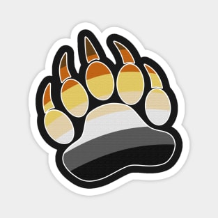 Mens Daddy Bear Paw Print LGBT Magnet