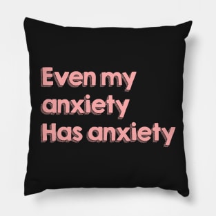 Relatable mood sticker design Pillow