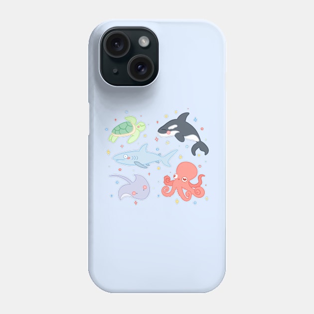 Funky Sea Pals! Phone Case by Chubbit