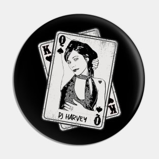 Retro Pj Harvey 80s card Style Pin