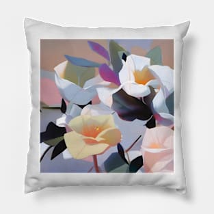 Pastel Roses Bouquet Pillow