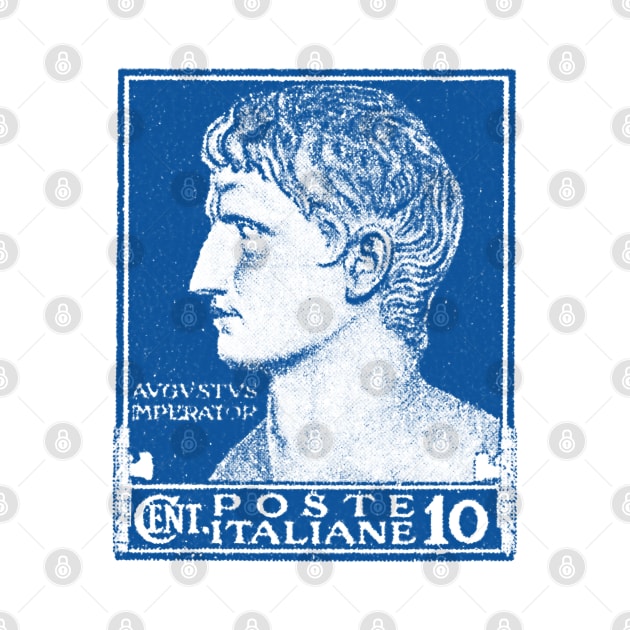 Vintage Italian Caesar Postage Stamp Design by CultOfRomance