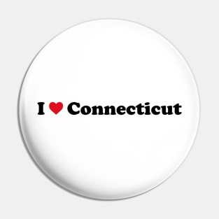 I Love Connecticut Pin