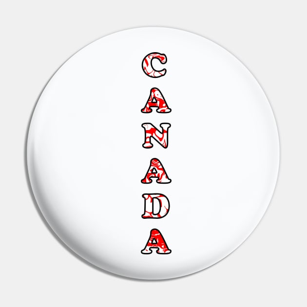 VERTICAL Canada Day Pin by SartorisArt1
