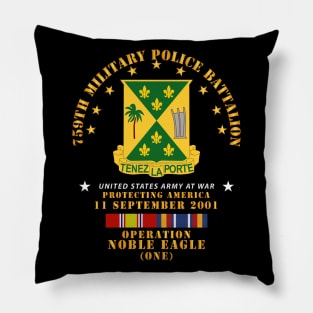 759th Military Police Bn - DUI - 911 - ONE w SVC Pillow