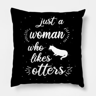 My spirit animal Otter lover retro gift Pillow