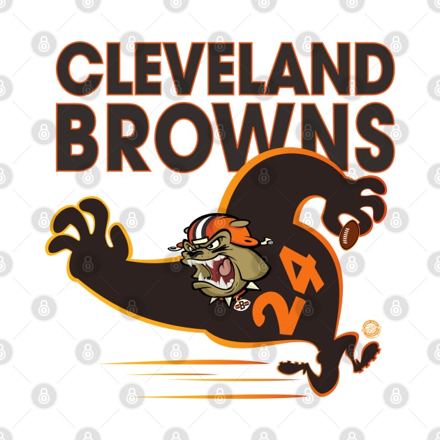 Cleveland Browns BullDawg Whoosh 24 by Goin Ape Studios