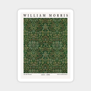 William Morris Textile Exhibition Design Flower Garden Pattern Wall Art Magnet