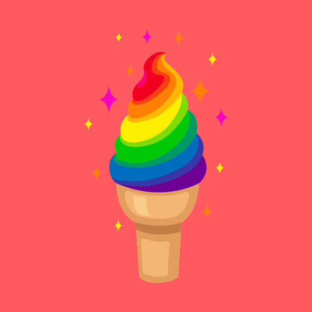 Helado de arcoiris by Alexandra Diaz 