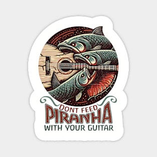 Surreal weird piranha guitar reminder tshirt mug Magnet