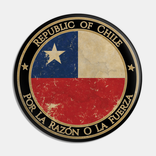 Vintage Republic of Chile USA South America United States Flag - Chile -  Pin | TeePublic