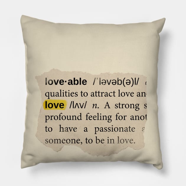 Loveable Pillow by Foxx Designz 