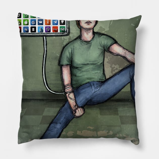 Addicted Pillow by matan kohn