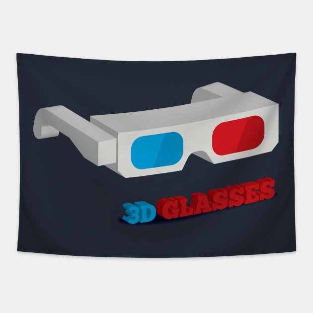 3D Glasses Tapestry by modernistdesign