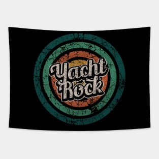 Yacht Rock // Retro Circle Crack Vintage Tapestry