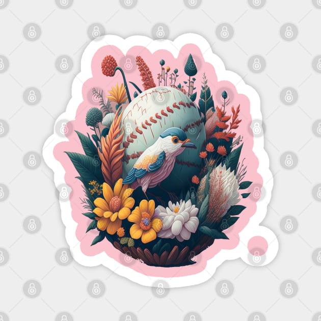 Dream Bouquet, a fantasy flowers design Magnet by Pixel Threads 