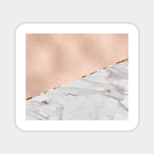 St Tropez rose gold marble Magnet