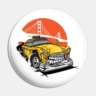 Mad Taxi Car Pin