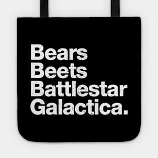 Bears Beets Battlestar Galactica Tote