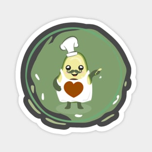 Chef Avocado Magnet