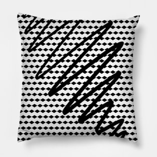 Lines on a Dot Pillow