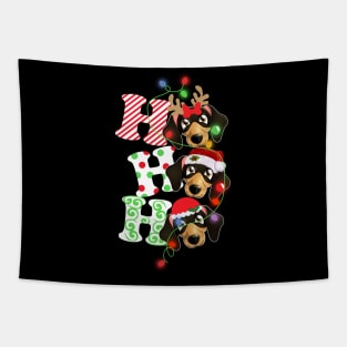 Ho Ho Ho Funny Christmas For Dachshund Lovers Tapestry