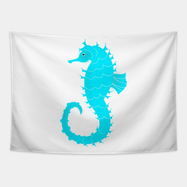 Sea horse - Hippocampus Tapestry by designInk