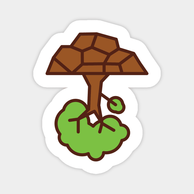 TreeFall Studios - Upside Down Tree Logo Magnet by TreeFallStudios