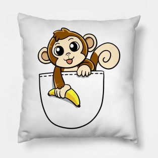 Pocket Monkey Pillow