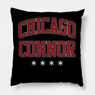 Connor Bedard Chicago Athletic Font Pillow