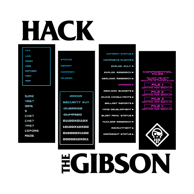 Hack the Gibson by ClayGrahamArt