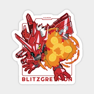 digimon chibi blitzgreymon Magnet