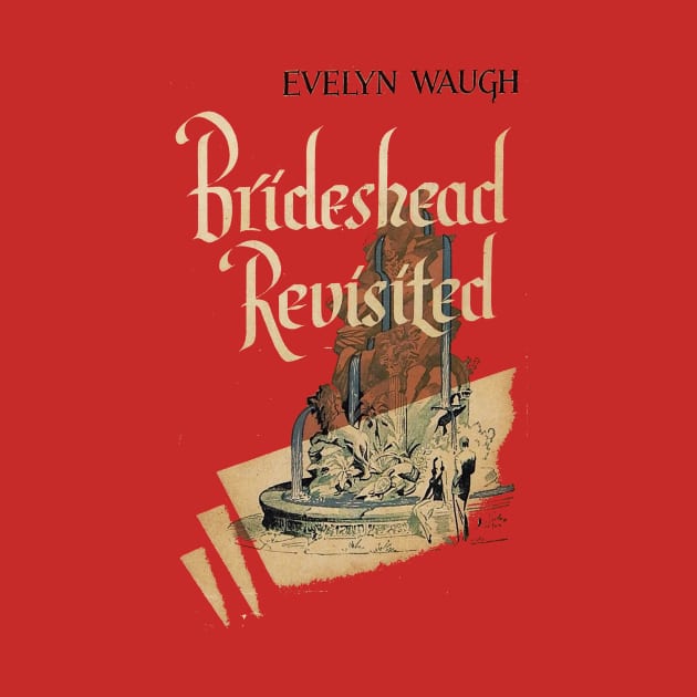 Brideshead Revisited Evelyn Waugh Vintage Book Cover by buythebook86