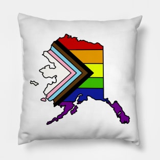 Progress pride flag - Alaska Pillow