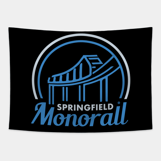 Springfield Monorail Tapestry by winstongambro