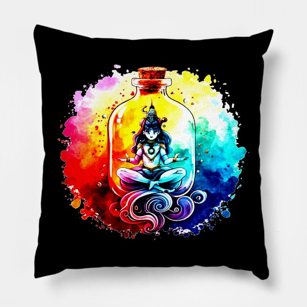 Princess in a Genie Bottle Pillow by joolsd1@gmail.com