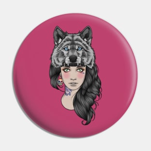 Wolf Girl Pin