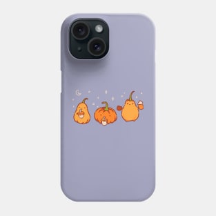 Pumpkins with pumpkin latte Phone Case