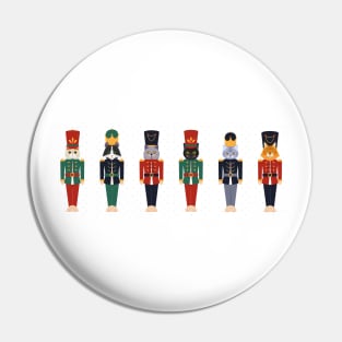 Funny Cat Nutcrackers Pin