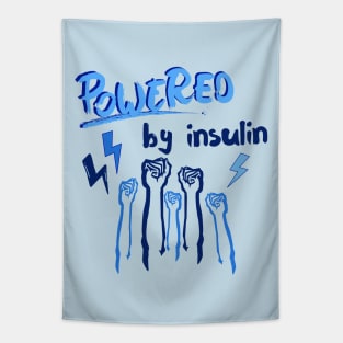 Powered by insulin - Diabetes awareness Tapestry