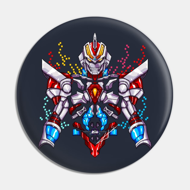 Superhuman Samurai Syber Squad Gridman Pin by Hamimohsin